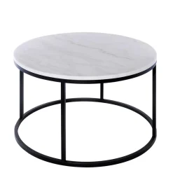 Wohnen Tische<Runder Design Couchtisch mit Marmorplatte - Ciliuma