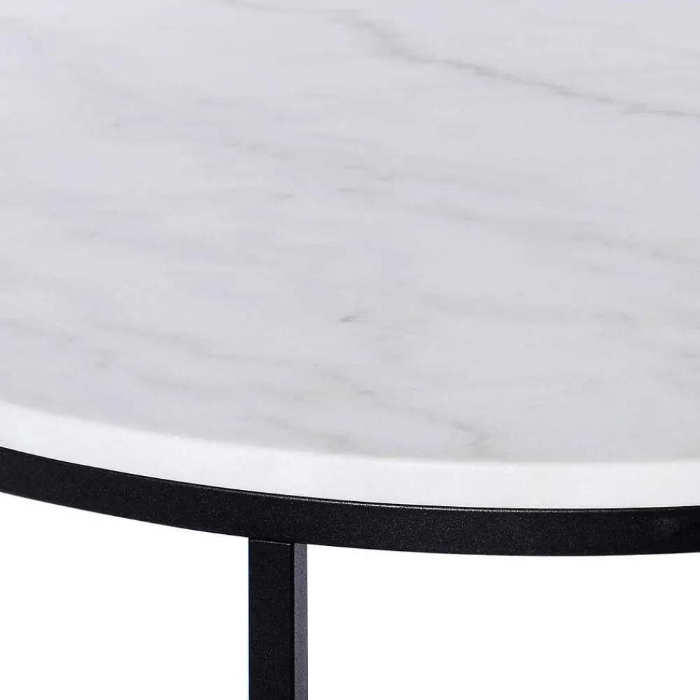 Wohnen Tische<Runder Design Couchtisch mit Marmorplatte - Ciliuma