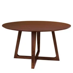Wohnen Tische<Runder Designtisch & 4 Stühle - Annescu (fünfteilig)