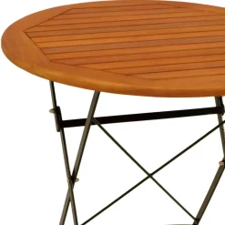 Wohnen Sitzgruppe<Runder Gartentisch mit Armlehnstühlen - Georgy (dreiteilig)