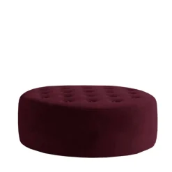 Wohnen Hocker<Runder Hocker aus mattem Samt - Bondo