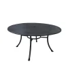 Wohnen Tische<Runder Metall Gartentisch in Grau - Rattania