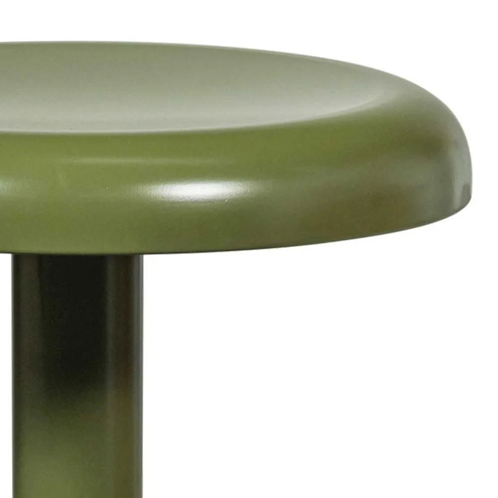 Wohnen Hocker<Runder Metall-Barhocker in Grün - höhenverstellbar - Giolia