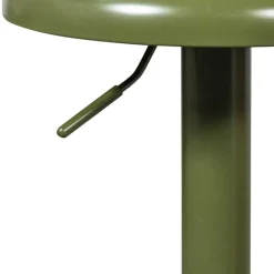 Wohnen Hocker<Runder Metall-Barhocker in Grün - höhenverstellbar - Giolia