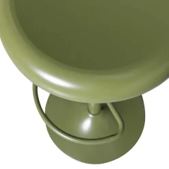 Wohnen Hocker<Runder Metall-Barhocker in Grün - höhenverstellbar - Giolia