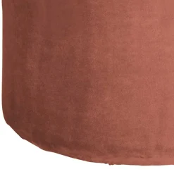 Wohnen Hocker<Runder Samt Polsterhocker in Rosa - Bados