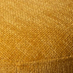 Wohnen Hocker<Runder Sitzhocker in Gelb Chenillebezug - Lourettes (2er Set)