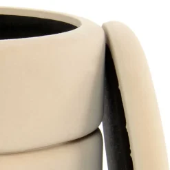 Wohnen Hocker<Runder Stauraum Hocker in Creme & Gold - Loeesa