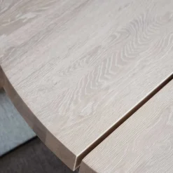 Wohnen Sitzgruppe<Runder White Wash Esstisch & Stühle - Pulva (siebenteilig)