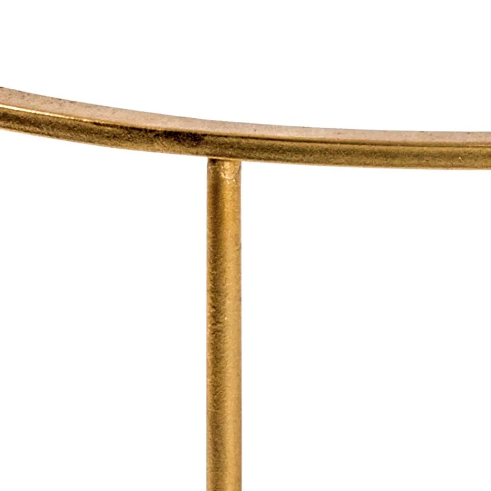 Wohnen Tische<Runder Wohnzimmer Tisch mit Glas & Spiegelglas - Alisa