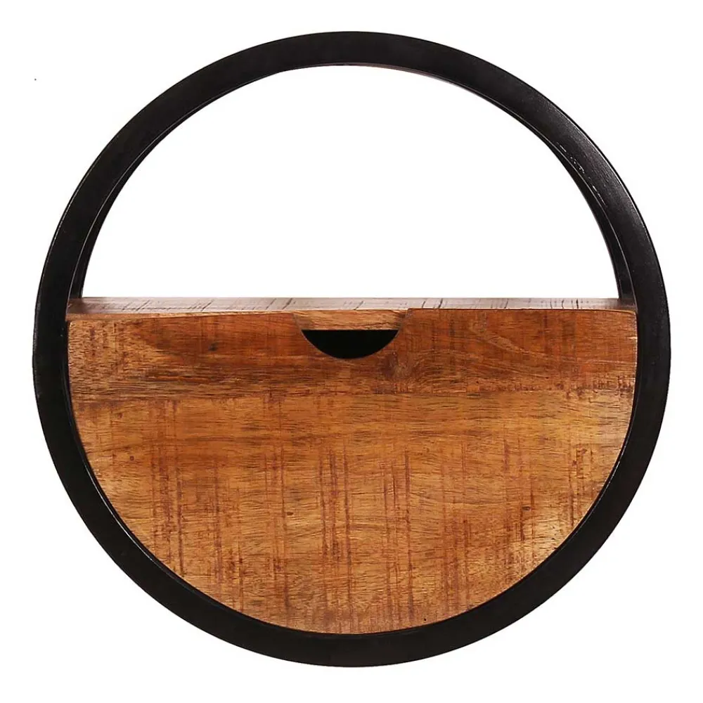 Wohnen Regale<Rundes Wandregal mit einer Schublade - Evradon