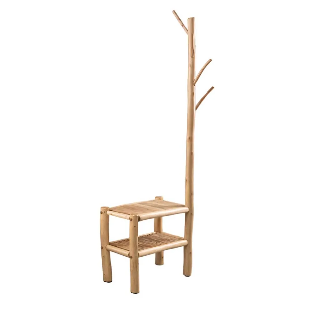 Wohnen Garderoben<Rustikale Design-Garderobe aus Eukalyptusholz - Drawa