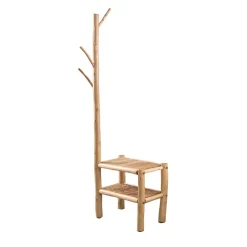 Wohnen Garderoben<Rustikale Design-Garderobe aus Eukalyptusholz - Drawa