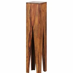 Wohnen Tische<Rustikale Holz Blumensäule Set Pisinon aus Sheesham (dreiteilig)