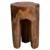 Wohnen Hocker<Rustikaler Teakholz Hocker naturbelassen - Verian