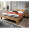 Wohnen Betten<Rustikales Bett Set mit Nachttischen - Yunves (dreiteilig)