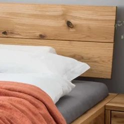 Wohnen Betten<Rustikales Bett Set mit Nachttischen - Yunves (dreiteilig)