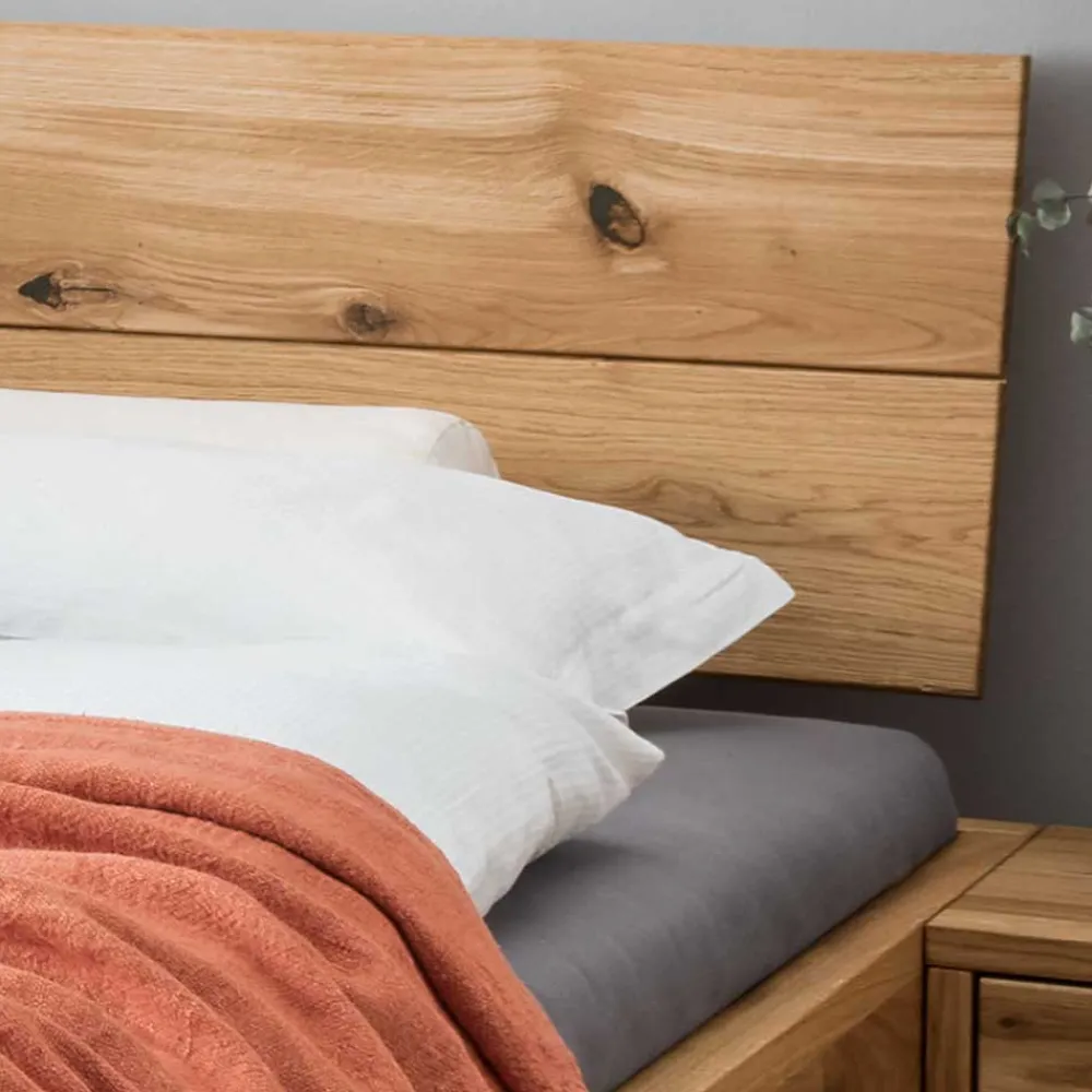 Wohnen Betten<Rustikales Bett Set mit Nachttischen - Yunves (dreiteilig)