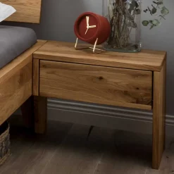 Wohnen Betten<Rustikales Bett Set mit Nachttischen - Yunves (dreiteilig)