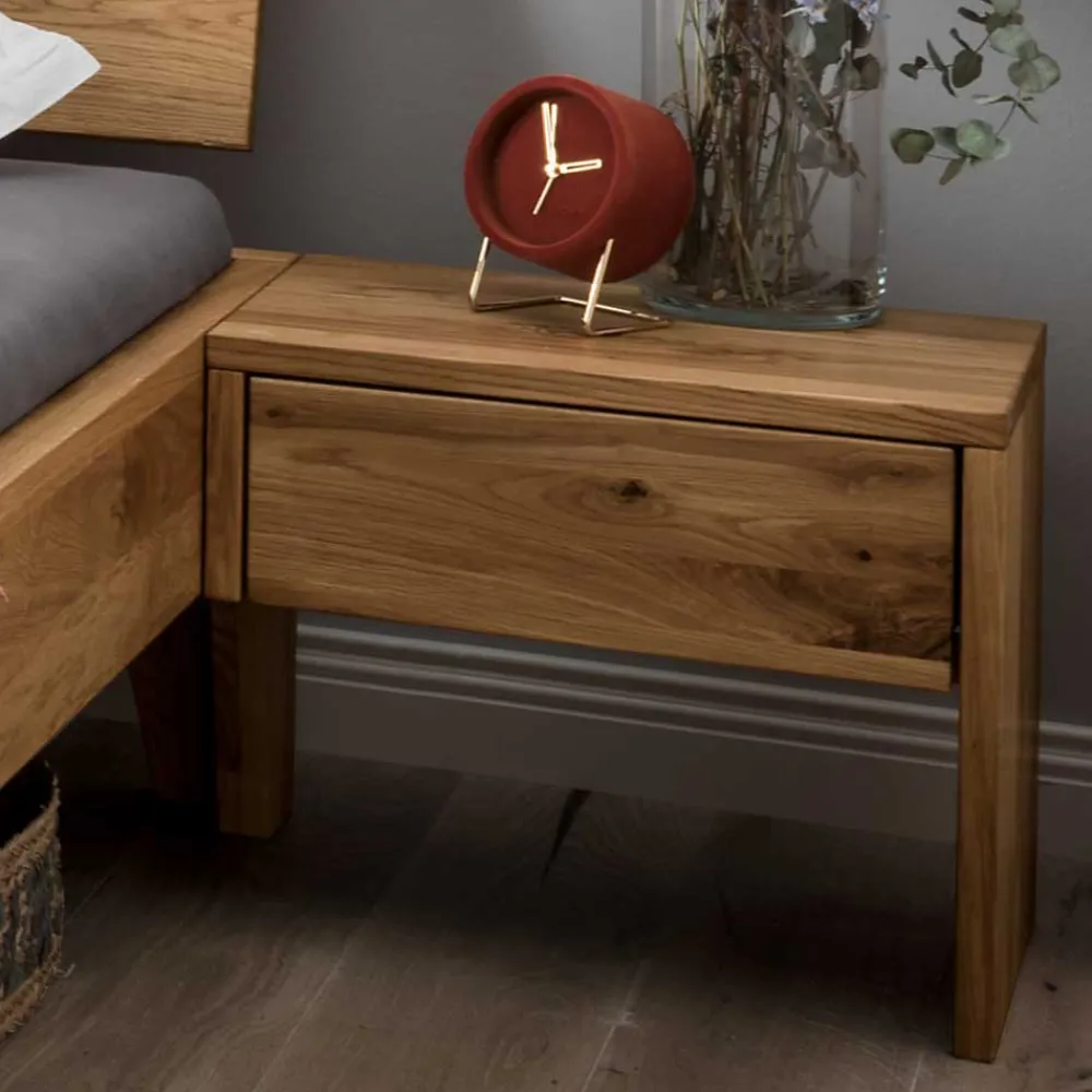 Wohnen Betten<Rustikales Bett Set mit Nachttischen - Yunves (dreiteilig)
