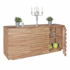 Wohnen Sideboards<Rustikales Design Sideboard Pisino aus Holz Akazie massiv