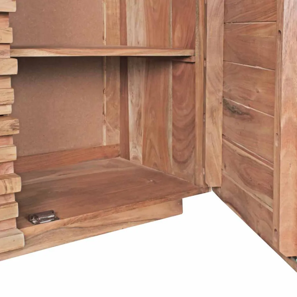 Wohnen Sideboards<Rustikales Design Sideboard Pisino aus Holz Akazie massiv