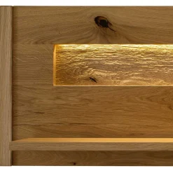 Wohnen Regale<Rustikales Wandboard aus Wildeiche massiv - Millena