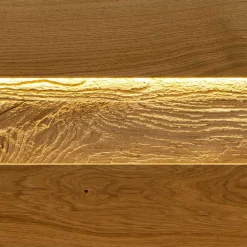 Wohnen Regale<Rustikales Wandboard aus Wildeiche massiv - Millena