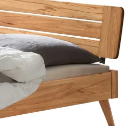 Wohnen Betten<Rustikal-modernes Doppelbett aus Wildbuche - Polentona
