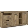 Wohnen Sideboards<Rustikal-modernes Sideboard in Eiche Dunkel - Ginetta