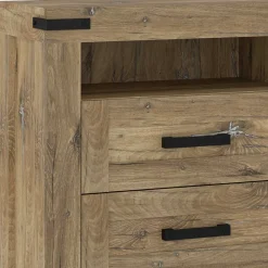 Wohnen Sideboards<Rustikal-modernes Sideboard in Eiche Dunkel - Ginetta