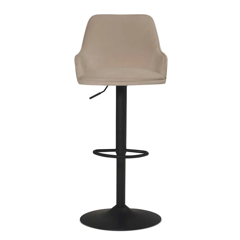 Wohnen Hocker<Samt Barstuhl in Beige - Heats