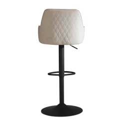 Wohnen Hocker<Samt Barstuhl in Beige - Heats
