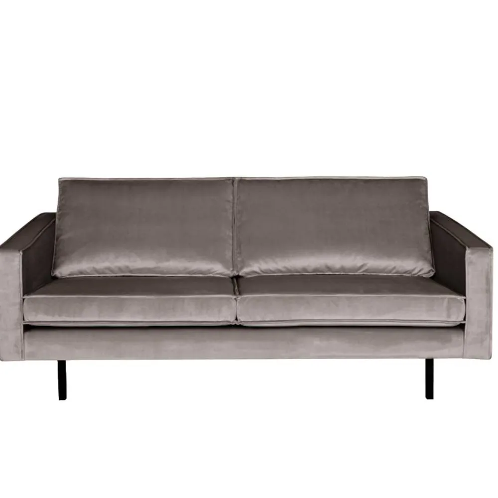 Wohnen Sofas<Samt Couch in Taupe Museo im Retro Design