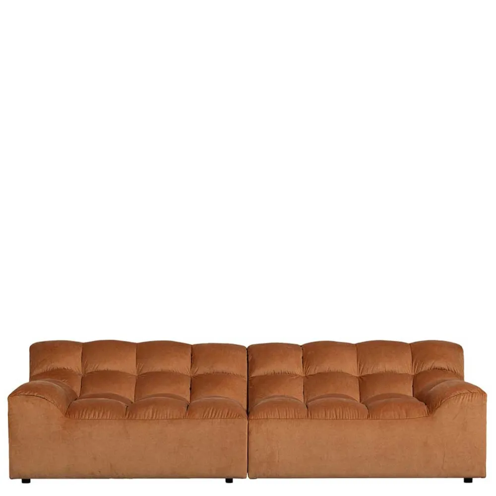 Wohnen Sofas<Samt Designcouch in Terracotta - Gracey