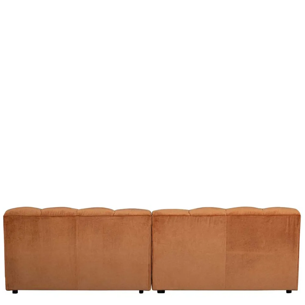 Wohnen Sofas<Samt Designcouch in Terracotta - Gracey