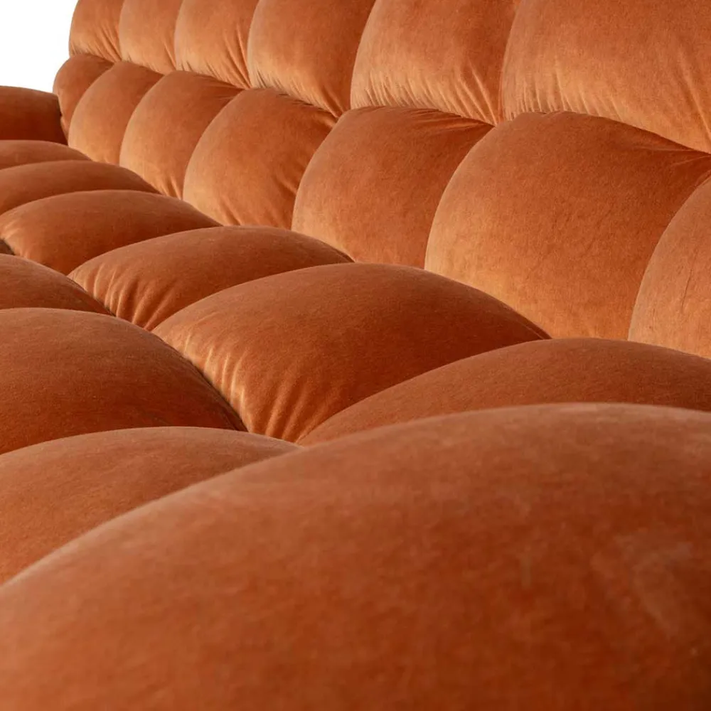 Wohnen Sofas<Samt Designcouch in Terracotta - Gracey