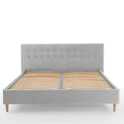 Wohnen Betten<Samt Doppelbett mit Bettkasten - Diadonna