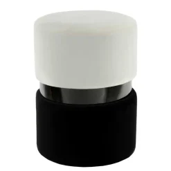 Wohnen Hocker<Samt Hocker in Creme & Schwarz - Gilianoa