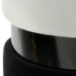 Wohnen Hocker<Samt Hocker in Creme & Schwarz - Gilianoa