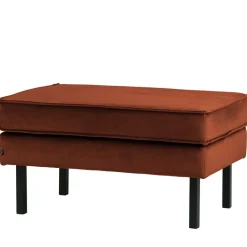 Wohnen Hocker<Samt Hocker in Rost Braun - Naryon
