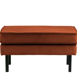 Wohnen Hocker<Samt Hocker in Rost Braun - Naryon