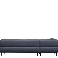 Wohnen Sofas<Samt L-Sofa in Dunkelgrau - Roccoss