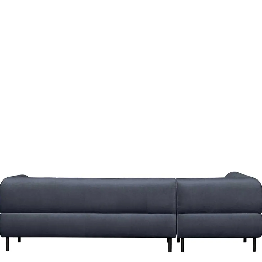 Wohnen Sofas<Samt L-Sofa in Dunkelgrau - Roccoss