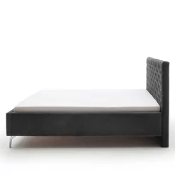 Wohnen Betten<Samt Polsterbett mit Chesterfield Kopfteil - Badehma