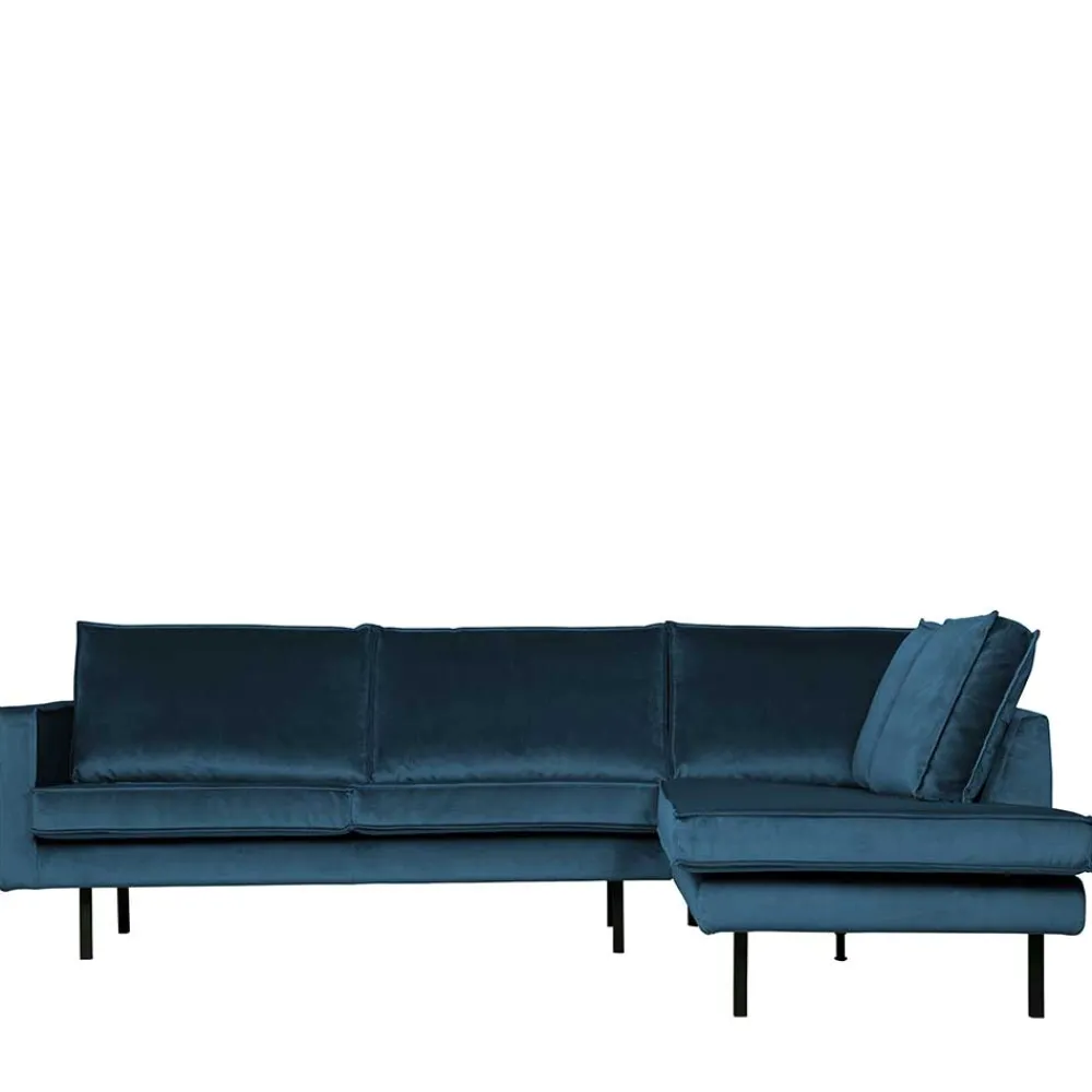 Wohnen Sofas<Samt Polsterecke in Blau - Cumagon