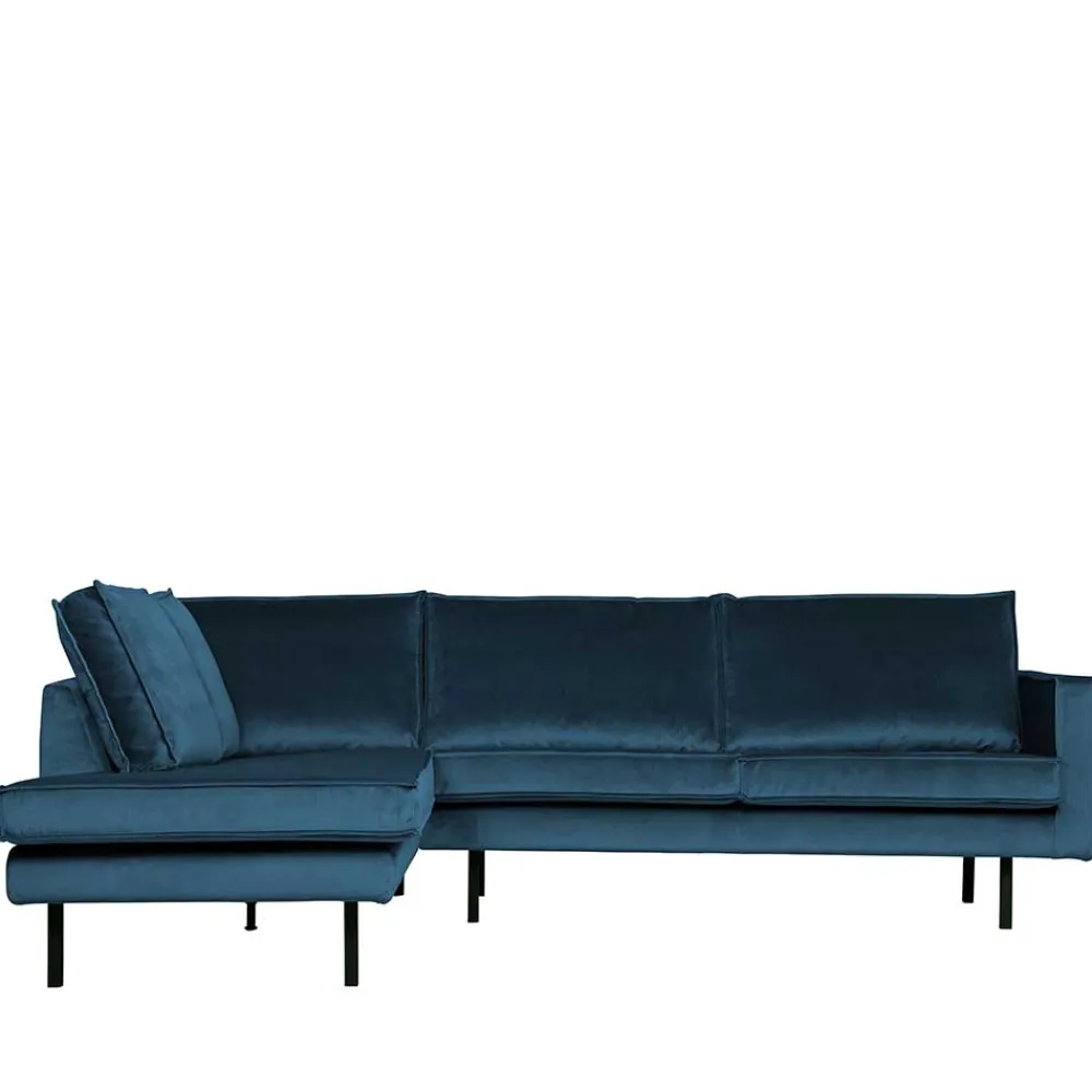 Wohnen Sofas<Samt Polsterecke in Blau - Cumagon
