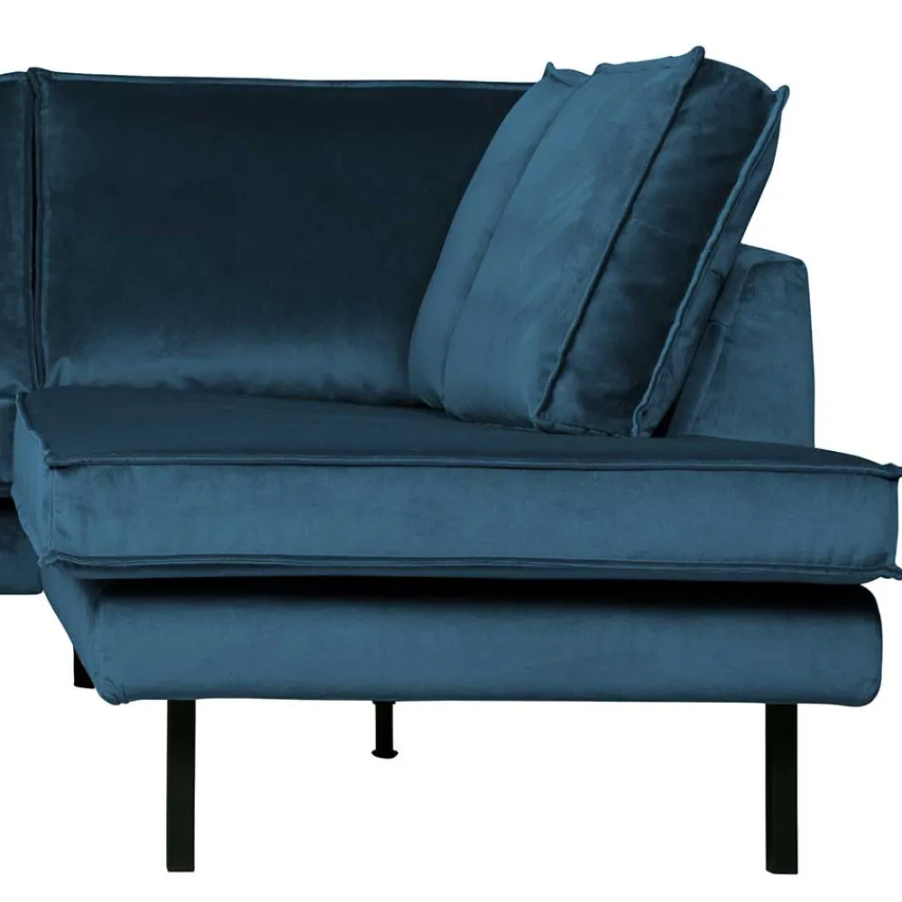 Wohnen Sofas<Samt Polsterecke in Blau - Cumagon