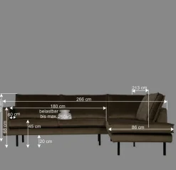 Wohnen Sofas<Samt Polsterecke in Blau - Cumagon
