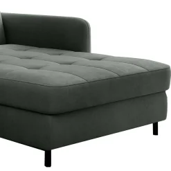 Wohnen Sofas<Samt Polsterecke in Graugrün - Lizzy
